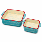 Blue Square Casserole Dish - طاجن ازرق مربع