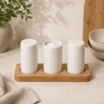 ⁦Porcelain Salt & Pepper Shaker Set - طقم ملاحات بورسلين⁩ - الصورة ⁦2⁩