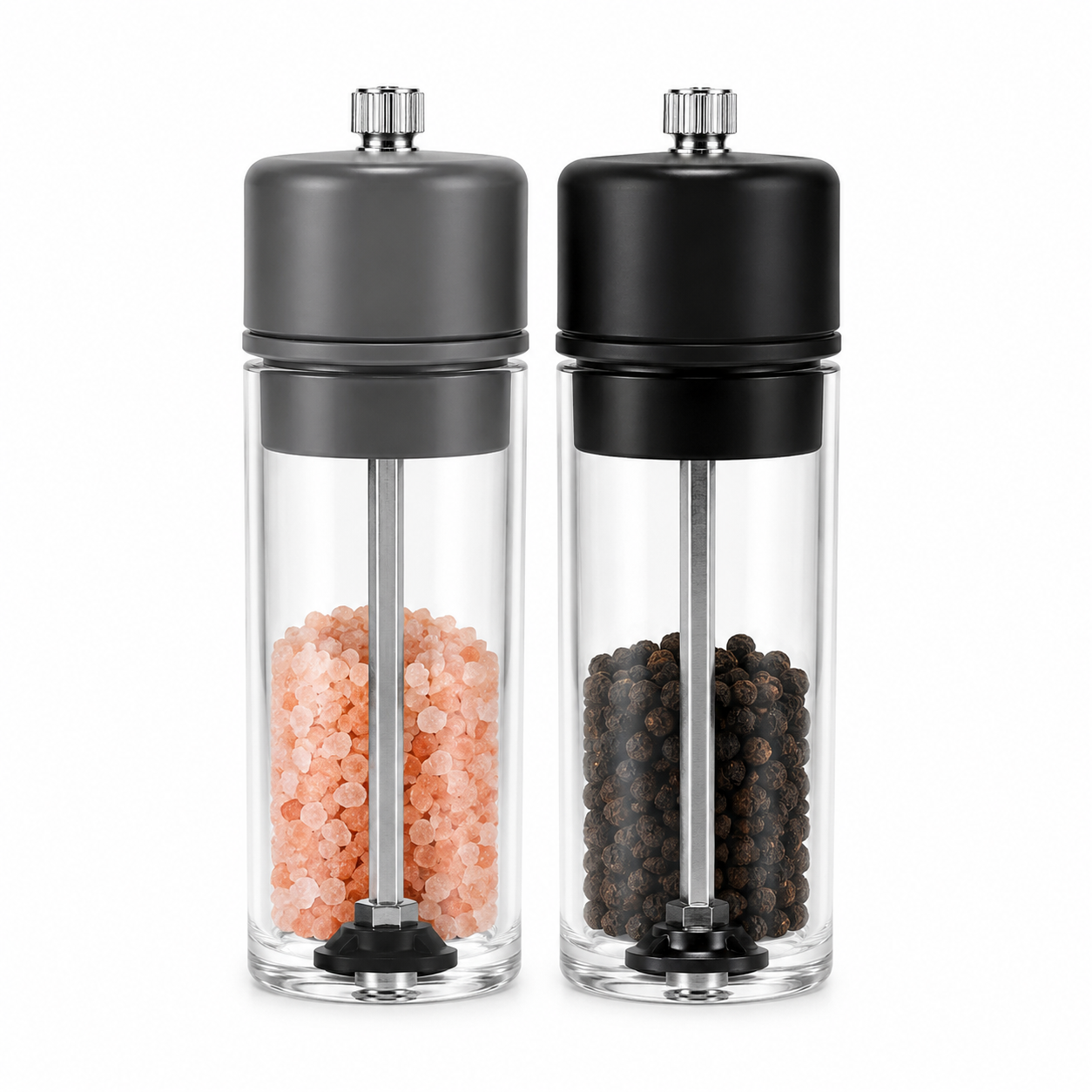 6 Plastic Salt & Pepper Shaker Set - طقم ملاحات بلاستيك - الصورة 1